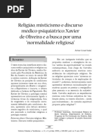 ISAIA, Artur Cesar. Religião, Misticismo e Discurso Médico-Psiquiátrico - Xavier de Oliveira e A Busca Por Uma Normalidade Religiosa. 2009