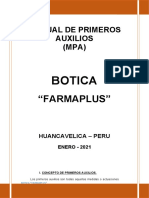 Manual de Primeros Auxilios