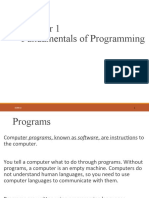 Fundamentals of Programming