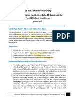 Ece 315 Computer Interfacing Lab #0: Tutorial On The Digilent Zybo Z7 Board and The Freertos Real-Time Kernel