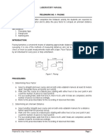 Laboratory Manual in Surveying 1 Fieldwork No. 1: Pacing LEARNING OUTCOMES: After Completion The Fieldwork Activity The Students Are Expected To