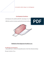 Triangular Methods To Transfer Surface Shapes To A Development