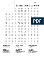 Bonding Terms Word Search