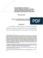 Human Rights in The Context of The Historical Non-Aligned Countries' Debates On Universalism and Cultural Relativism, and Current Human Rights Development in Indonesia - Satya Arinanto