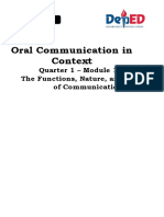 Module 1 Oral Communication in Context Shs