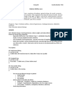 Diabetes Mellitus Case Study Answers NS