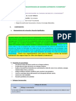 Experiencia de Aprendizaje Marzo 2022