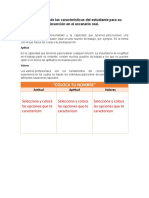 Identificación de Las Características Del Estudiante