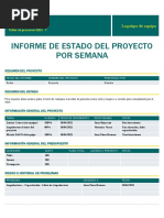 Plantilla Informe Estado Del Proyecto