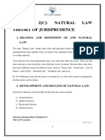 MODULE 2 (C) - Natural Law Theory of Jurisprudence