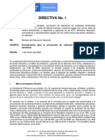 Orientaciones para La Prevención de Violencia Sexual en Entornos Escolares.