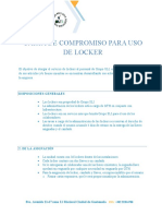 Carta de Compromiso para Uso de Locker