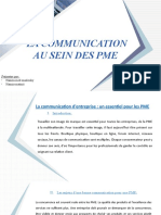 Communication Au Sein Des PME