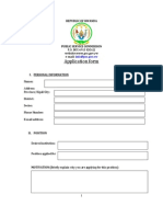 Application Form English