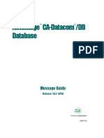 Advatage DatacomDB Messages Codes