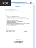 Esquema Sobre Características de La Pedagogía Sociocrítica