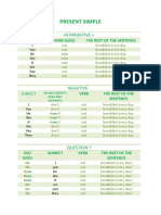 Present Simple Tense Classroom Posters Grammar Guides 123736