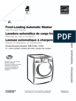 Washing Machine Manual Kenmore HE5t