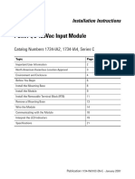 POINT I/O 120vac Input Module: Catalog Numbers 1734-IA2, 1734-IA4, Series C