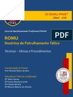 2.5 Curso de Doutrina de Patrulhamento Tático Par ROMU - Método - CESDH-PPME