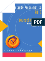 Conteúdo Programático. Educação Infantil. Maternal I e II Nível I e II