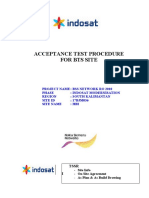 Acceptance Test Procedure For Bts Site