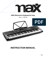 Instruction Manual: KB4 Electronic Keyboard 61-Key