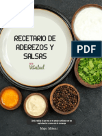 Recetario de Salsas y Aderezos - Reto Vitalud - Nutriologa Majo Mitani