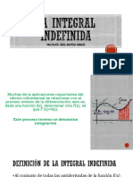 La Integral Indefinida (Formulario)