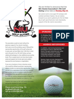 2022 Golf Sponsorship Flyer