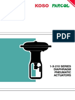 1-X-210 SERIES Diaphragm Pneumatic Actuators