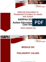 NARPAA E-Class Module 6 - Philosophy Values