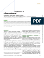 Aspectos Importantes de La Nutrición en Niños Con Cáncer