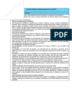 Cómo Influye La Alimentación en La Salud