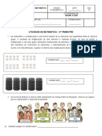 Atividade de Matemática 2 Ano 1.