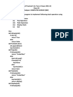 CS Practical File For Term-2