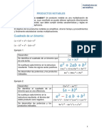 PN, Cuadrado de Un Binomio, Cubo de Un Binomio y Producto de Conjugados