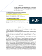 Comprensión Lectora. Textos 1-3.