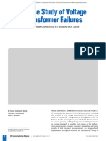 A Case Study of Voltage Transformer Failures