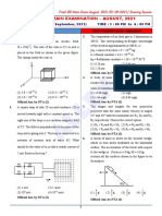 0109 Physics Paper With Ans Evening