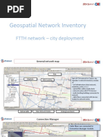 Geospatial Network Inventory: FTTH Network - City Deployment