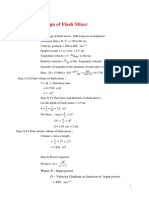 Design of Flash Mixer - PDF