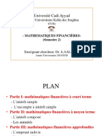 Mathématiques Financières - Cours