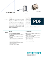 Input/Line Transformers: Models WMT1A, TL100 & TL600