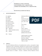 Grupo 1 - Sílabo de Instalaciones Electricas