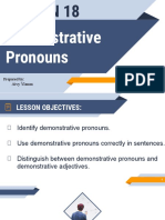 February 2-4 - Demonstrative Pronouns