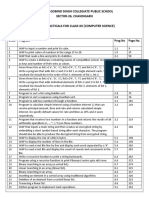 Class-12, List of Practicals (CS)