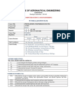 Cse Programming For Problem Solving Tutorial Question Bank