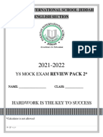 Y8 Mock Exam Review Pack 2 : Pakistan International School Jeddah English Section