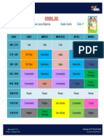 Horario 5°